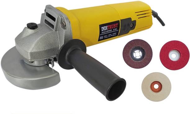 Inditrust 950w 4" Heavy duty angle grinder machine with 3pc wheel set Angle Grinder