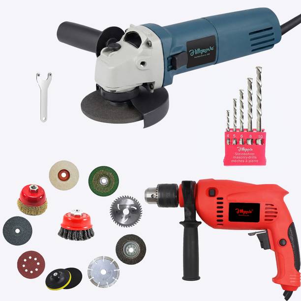 Hillgrove HGCM1454M1 Hand Angle Grinder Drill Wall Cutter Grinding Glender Cutting Machine Angle Grinder