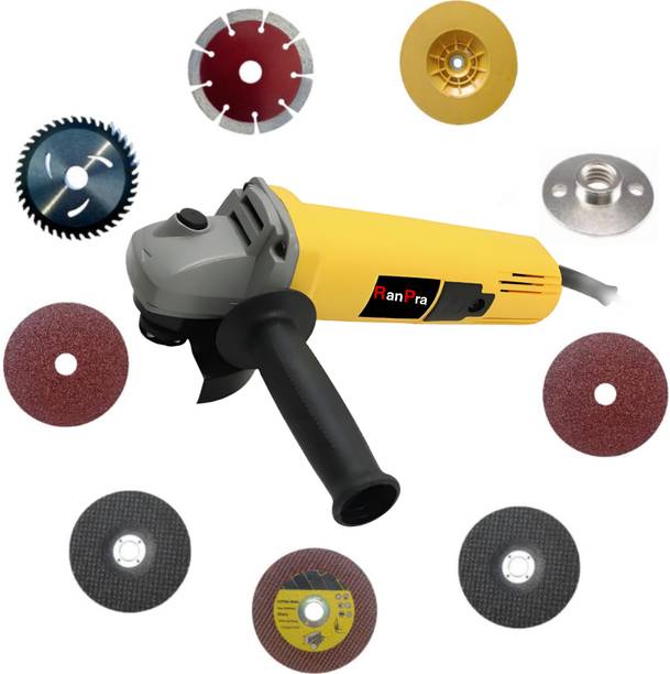 RanPra RP801 950W ANGLE GRINDER | 8TYPE MULTI DISC | HANDLE, WRENCH, GUARD | HEAVY DUTY Angle Grinder