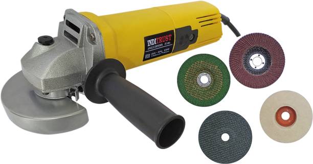 Inditrust 950w Electric Angle grinder Machine & 4pc Wheel cutting grinding Felt & Flap Angle Grinder