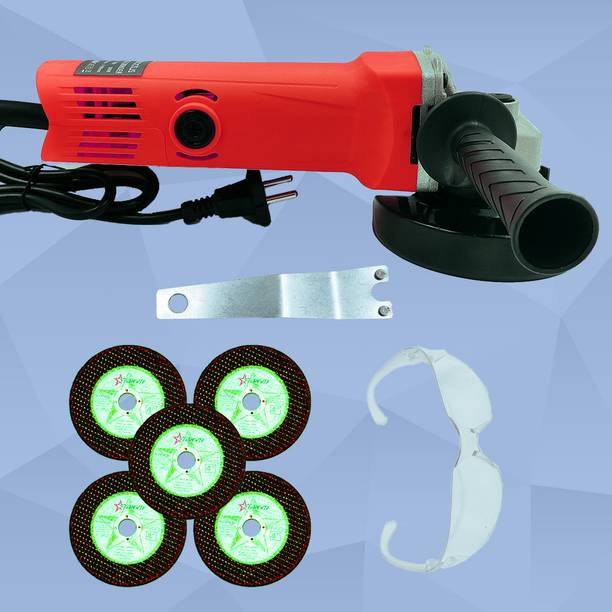 Atrocitus ATC205 Angle Grinder(100 mm)With 5Pcs Cutting Wheels, Goggles Angle Grinder