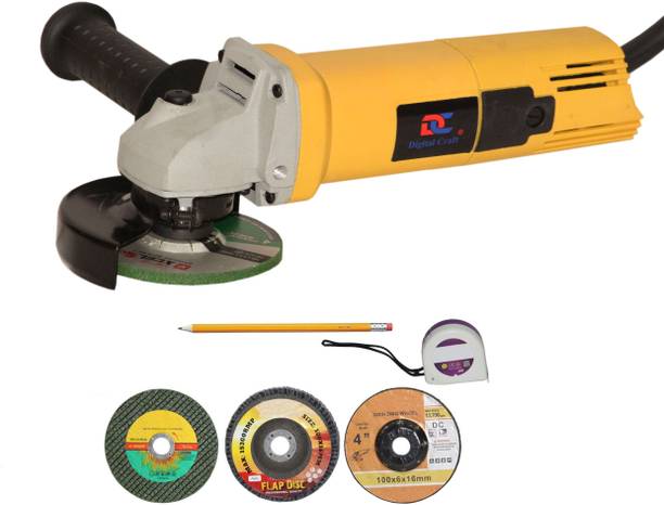 Digital Craft Angle Grinder Machine DC-AG801,Tape 3Mtr,3 IN 1 Grinding Wheel Angle Grinder