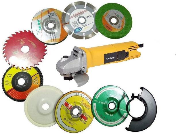 Sauran Angle Grinder with Cut off, Marble Blade, DC Angle Grinder