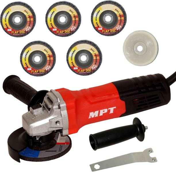 Digital Craft Angle Grinder MPT 800W,4Inch Felt Wheel,5Pc 4Inch Flap Disc Angle Grinder