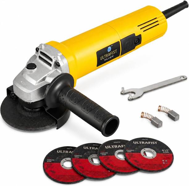 ULTRAFIST 5'' Angle Grinder 1600W, 11000 RPM, Heavy Duty Metal Cutting & Grinding Tool Kit Angle Grinder