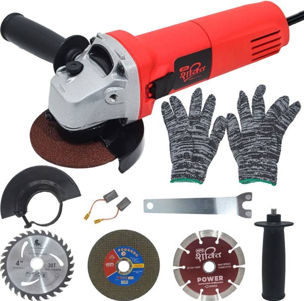 HPD Shakti 4Inch/100MM Hand Grinder With Free Metal Cutting ,TCT & Marble Blade Angle Grinder