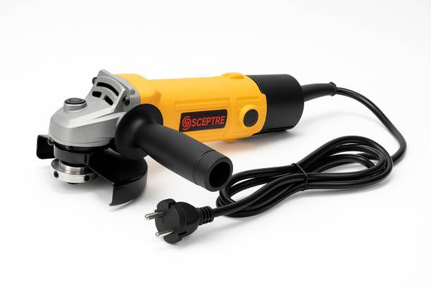 Sceptre Angle Grinder, 4-Inch/100mm Disc, Copper Coil,Side Handle, Heavy Duty Power Tool Angle Grinder