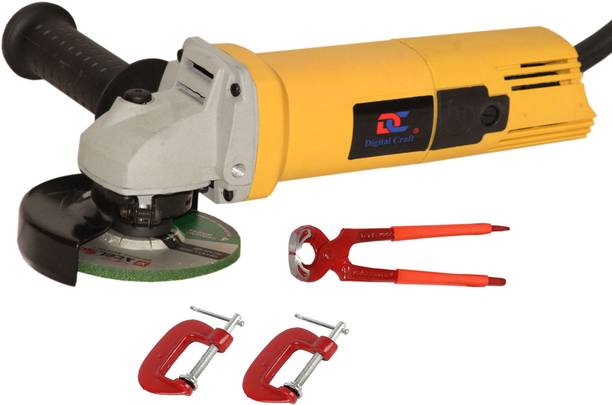 Digital Craft Angle Grinder Machine DC-AG801,8' Pincer Plier,2' G Clamp Angle Grinder
