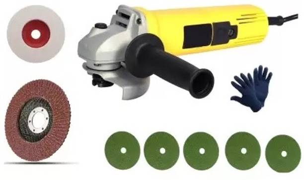 Gadariya King 850W 220V 100mm angle grinder (100% COPPER )machine With 7 Pieces Wheels/Discs Angle Grinder