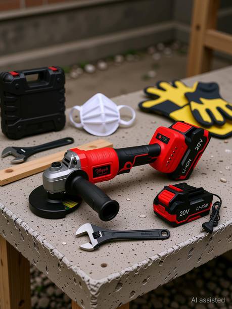 Hillgrove HGCM1467M1 Cordless Hand Battery Grinding Angle Grinder Cutter Cutting Machine Angle Grinder