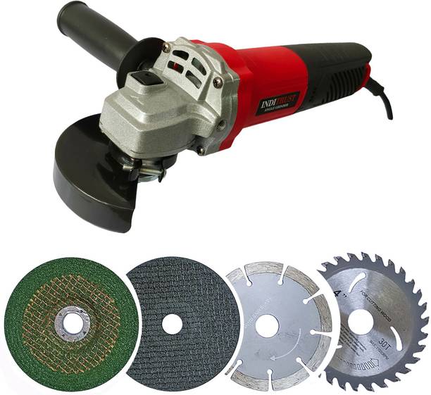 Inditrust 1200W angle grinder machine with 4pc Multi type wheel Angle Grinder