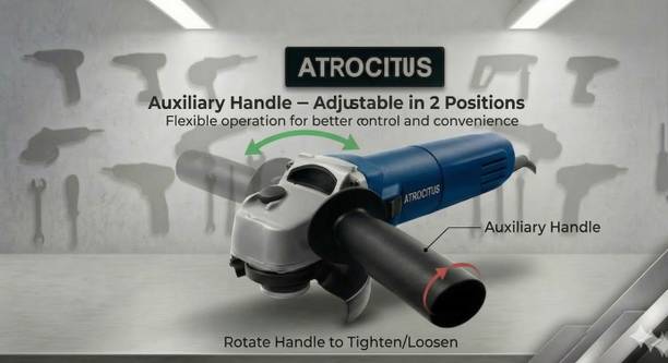 Atrocitus ATR144__AG_Blue_100mm_ Angle Grinder_100% COPPER WINDING Angle Grinder