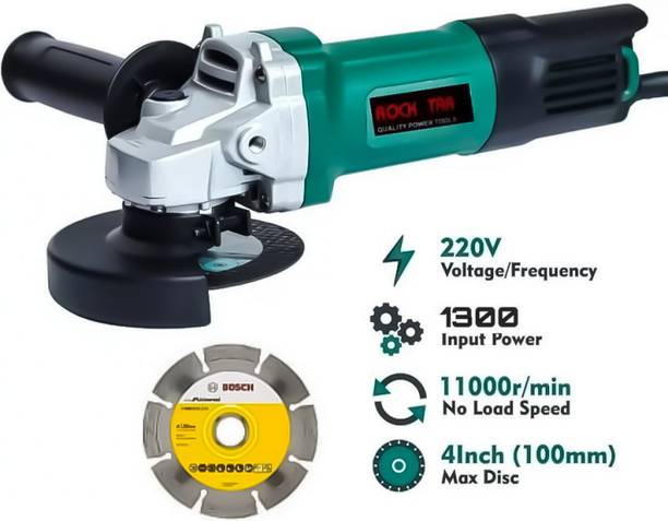 Mamodiaz Rockstar Waterproof Heavy Duty Machine with 1 blade (1300 Watts & 11000RPM) Angle Grinder