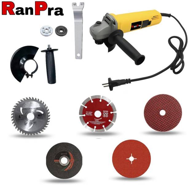 RanPra ANGLE GRINDER {801} WITH 5 MULTIUSE BLADE SET HEAVY DUTY Angle Grinder