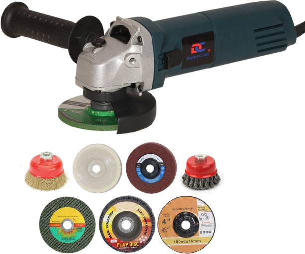 Digital Craft Angle Grinder Machine DC-AG6100,4 IN 1 Polishing Wheel,3 IN 1 Grinding Wheel Angle Grinder