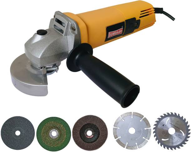 DUMDAAR DM801 Electric angle grinder machine 850w with Multi type 4inch 5pc wheel Angle Grinder