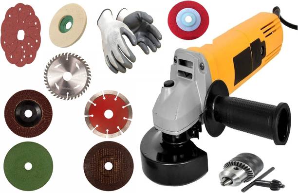 Gadariya King Angle grinder machine with multiple accessories Grinding Machine (100% COPPER) Angle Grinder