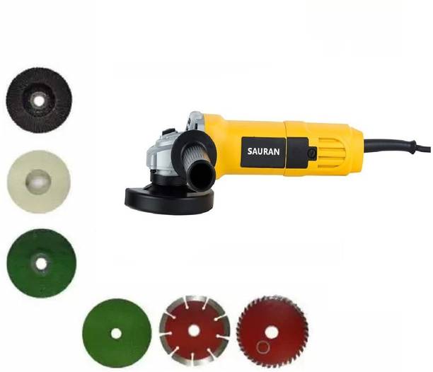 Sauran Heavy Duty Model 8801 Angle Grinder With 6 pcs Wheel set Angle Grinder