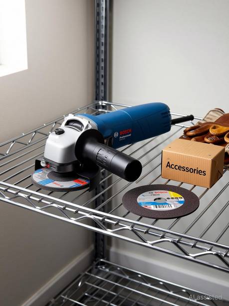 BOSCH GWS 600 with 4 inch cutting wheel Angle Grinder