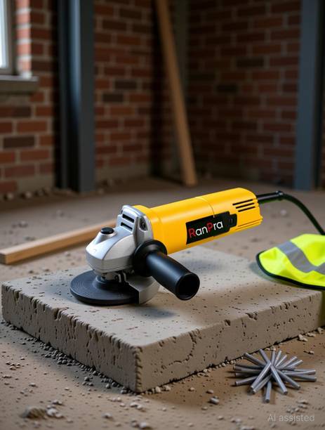 RanPra 4 INCH ANGLE GRINDER| 4 GRINDING & CUTTING BLADE| 2 PAIR GLOVES Angle Grinder