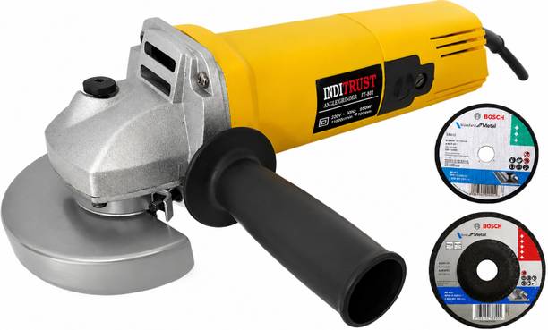 Inditrust 950w 4" Electric Angle grinder Machine & Bosch Cutting and Grinding Wheel Angle Grinder