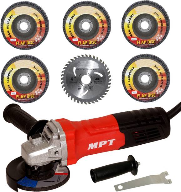Digital Craft Angle Grinder MPT 800W,4Inch Wood Cutter Blade,5Pc 4Inch Flap Disc Angle Grinder