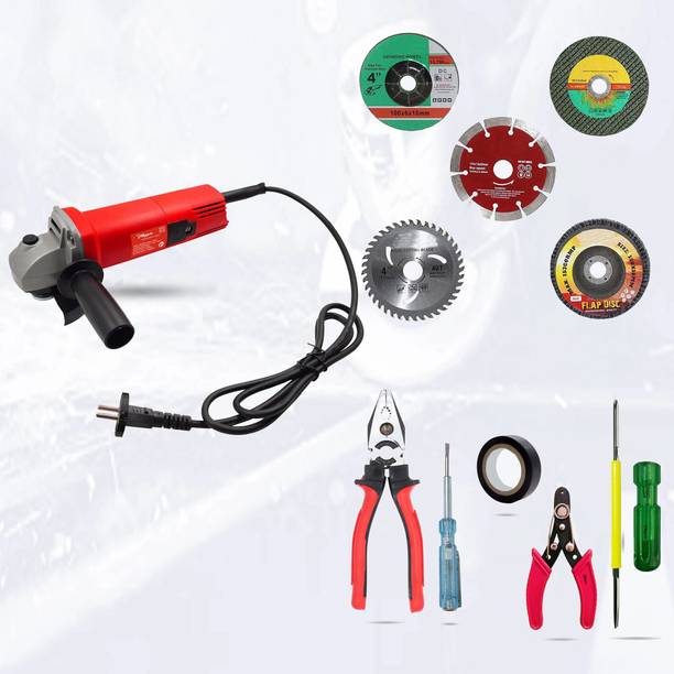 Hillgrove HGCM289M1 Professional Angle Grinder Machine with 5Wheels and 5Pcs Hand Tool Kit Angle Grinder