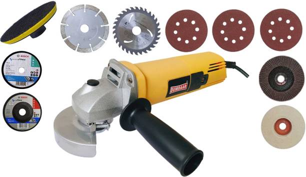 DUMDAAR 950W Electric Angle Grinder machine with Multi 10pc wheel set Angle Grinder