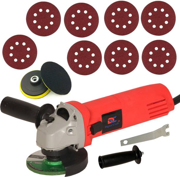 Digital Craft Angle Grinder 6100 Red,Pad 3Pc Sandpaper,Pad 5Pc Sandpaper Angle Grinder