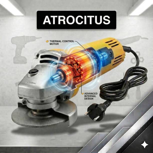 Atrocitus ATR99__AG_Yellow_1250W_ Angle Grinder_100% COPPER WINDING Angle Grinder
