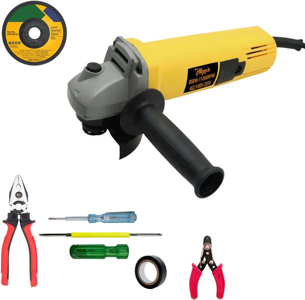 Hillgrove HGM891M1 4"inch High Quality Grinder Machine with Wheel and 5Pcs Hand Tools Kit Angle Grinder