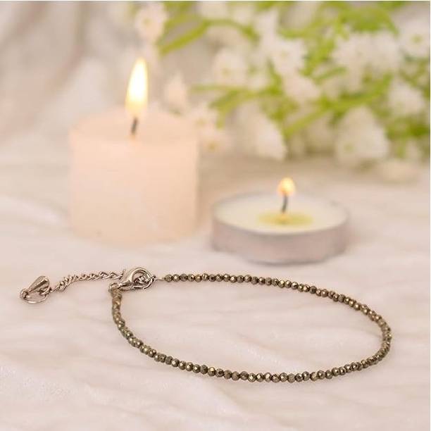 Tanishee- The Real Jewels Pyrite Anklets Stone Anklet