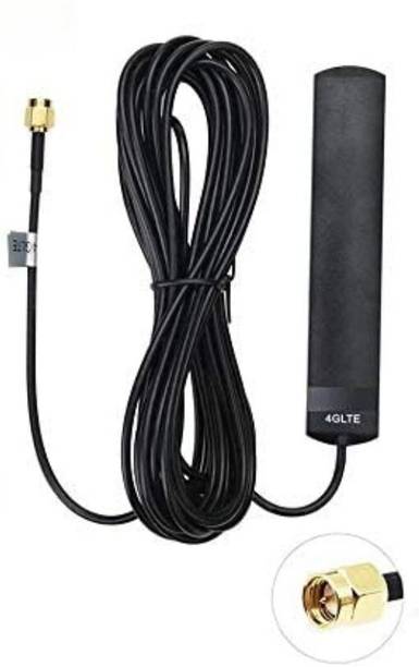 Telehatch 3G/4G LTE Omni Sticker 3.5dBi Gain | SMA Male Connector with 3m Cable Antenna Amplifier