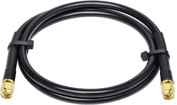LUISSA SMA Male to Female Coaxial Extension Cable | RG58 50 Ohm Low-Loss | 2M Antenna Amplifier