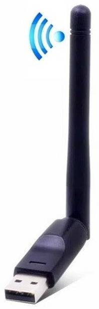 GoodsBazaar USB Antenna WiFi Dongle Adapter Receiver Wi-Fi Antena Set Top Box Dish PC TV DVR Antenna Rotator
