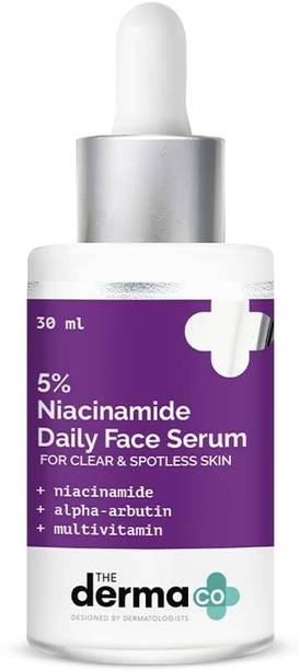 The Derma Co 5% Niacinamide Daily Face Serum with Alpha Arbutin & Multivitamin