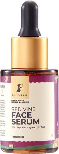 Pilgrim Red Vine Face Serum with Peptides & Hyaluronic Acid for Anti-Ageing | Men Women