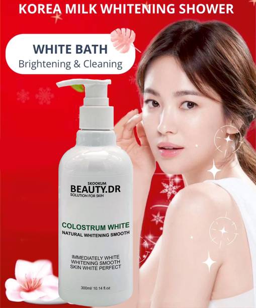 SKOOKUM KOREAN BEAUTY.DR - KOREAN MILK WHITENING SHOWER GEL,SKIN BRIGHTENING GEL