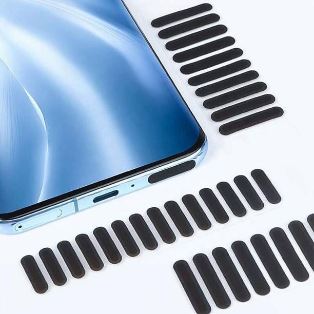 FItloby Speaker Anti-Dust Protector Sticker Short 5 & long 5 Pec) All Smartphones 306 USB Black Anti-dust Plug