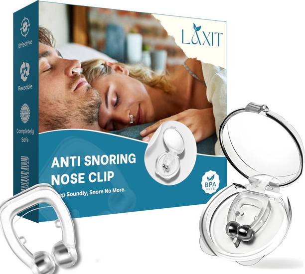 LAXIT Snore Free Anti Snoring Nose Clip for Men & Women | Magnetic Silicone Anti-snoring Device