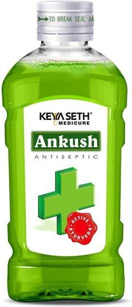 KEYA SETH AROMATHERAPY Ankush Ayurvedic Antiseptic Liquid, No Burning Sensation for First Aid & Personal Hygiene, Enriched with Neem, Tulsi, Lavender & Rose Essential Oil Antiseptic Liquid Antiseptic Liquid