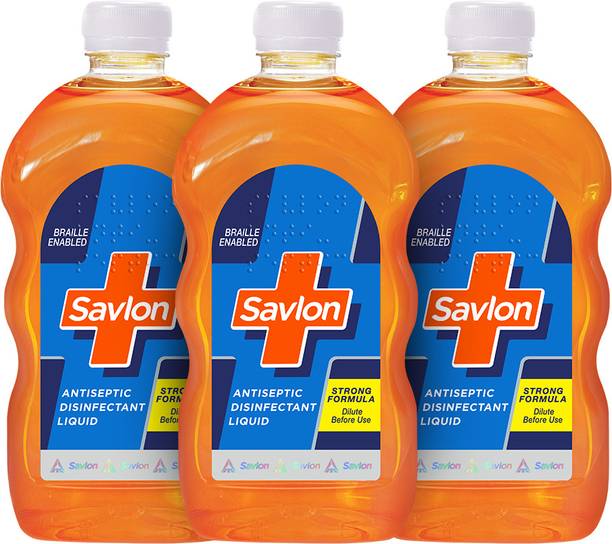 Savlon Antiseptic Disinfectant Liquid, 500mlx3 Combo, First Aid,Personal & Home Hygiene Antiseptic Liquid