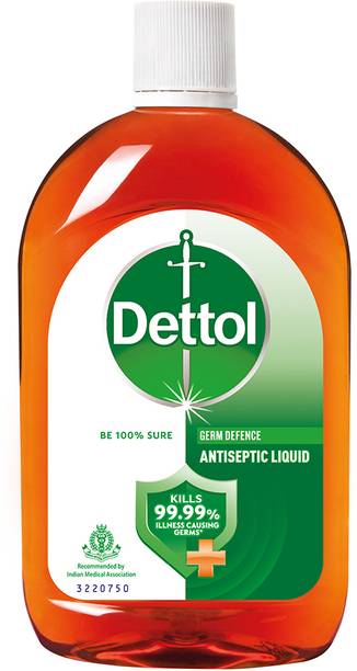 Dettol First Aid, Surface Disinfection and Personal Hygiene Antiseptic Liquid