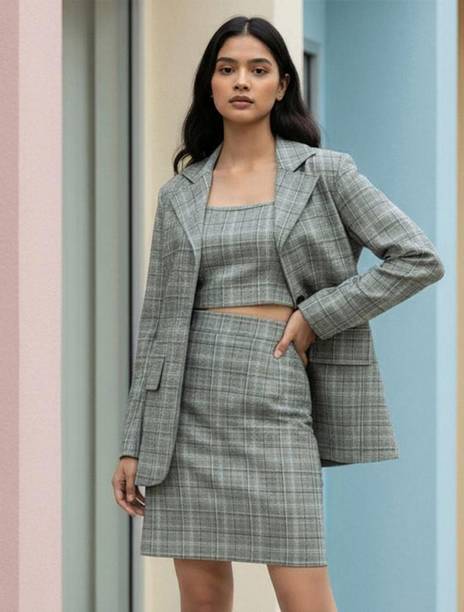 Tunic Skirt Co-ords Set with Blazer