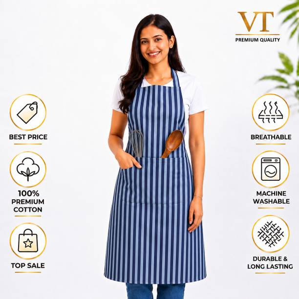 vembutextile Cotton Home Use Apron - Free Size
