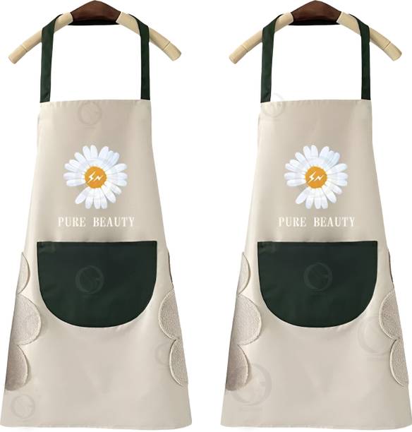 GOLDENEYEHOUSE Polyester, Velvet, PVC Chef's Apron - Free Size