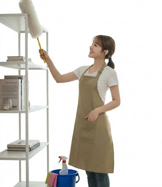 TENNYCER PVC Home Use Apron - Free Size
