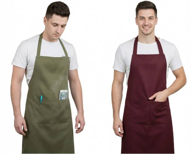 TENNYCER PVC Home Use Apron - Free Size