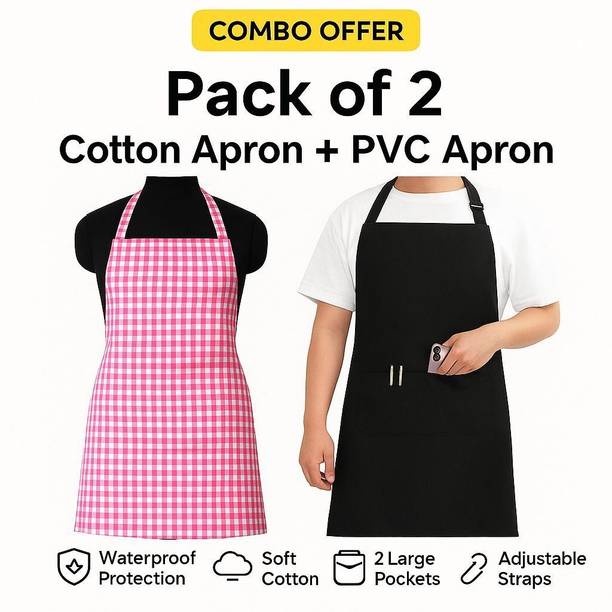 ProtClothing Cotton, PVC Grooming Apron - Free Size