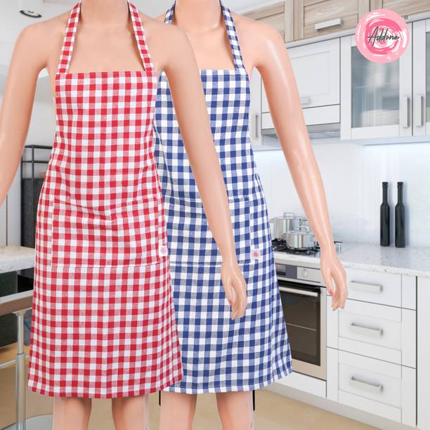 Addone Cotton Home Use Apron - Free Size